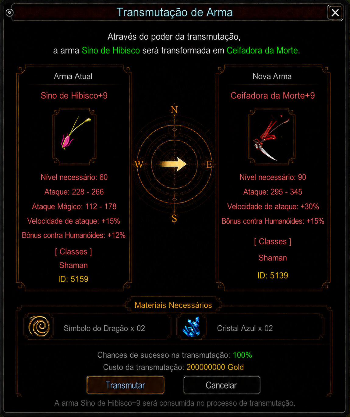 🔱 SINO HIBISCO → CEIFADORA